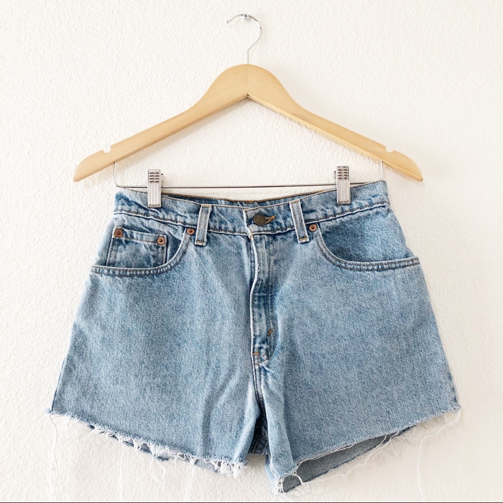 Levi’s 550 High Rise Denim Shorts